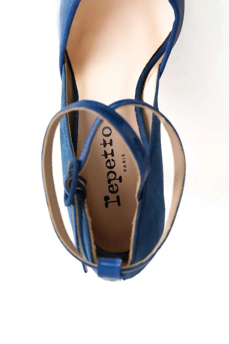Talons Repetto Bleu en Cuir
