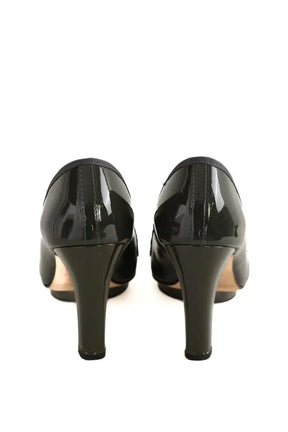 Talons Repetto Kaki en Cuir verni
