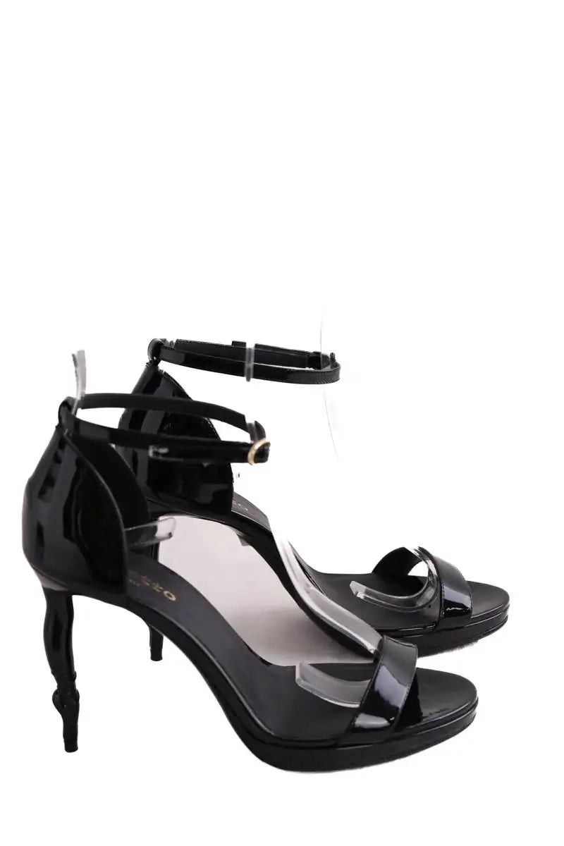 Talons Repetto Noir en Cuir verni