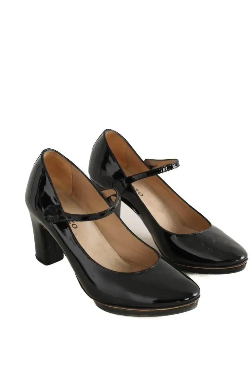 Talons Repetto Noir en Cuir verni