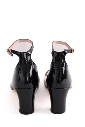 Talons Repetto Noir en Cuir verni