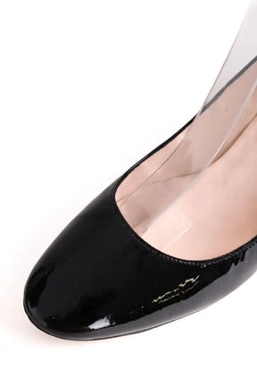 Talons Repetto Noir en Cuir verni