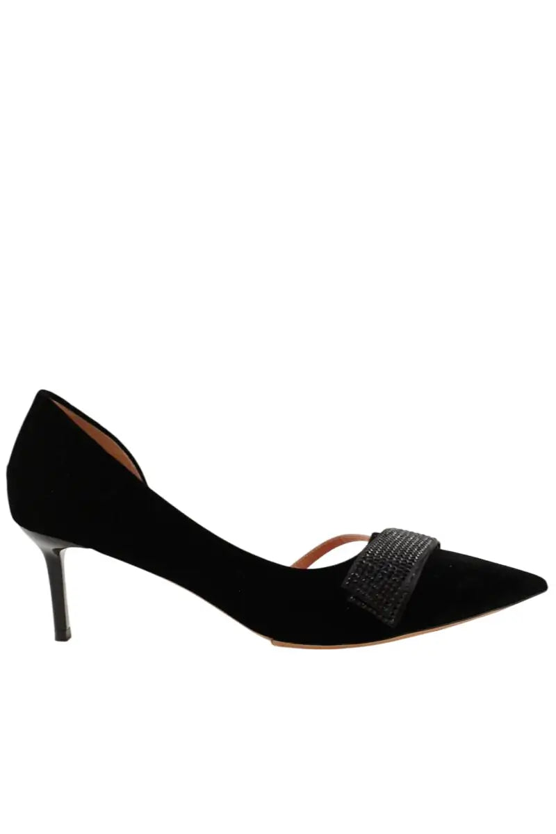 Talons Rochas Noir en Velours, taille 42 - Seconde Main