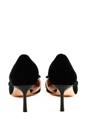 Talons Rochas Noir en Velours