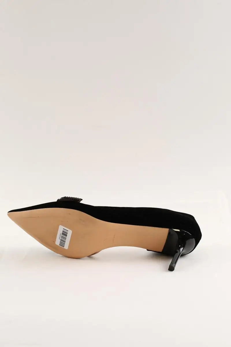 Talons Rochas Noir en Velours