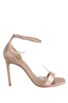 Talons Saint Laurent Doré en Cuir, taille 40 - Seconde Main