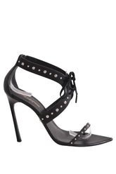 Talons Saint Laurent Inis studded Noir en Cuir, taille 40 - Seconde Main
