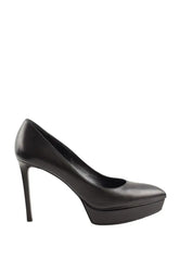 Talons Saint Laurent Noir en Cuir, taille 39 - Seconde Main