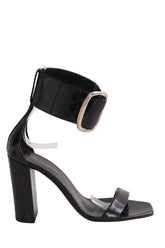 Talons Saint Laurent Opyum Noir en Cuir, taille 40 - Seconde Main