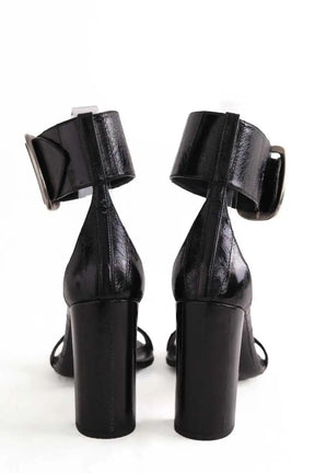 Talons Saint Laurent Opyum Noir en Cuir