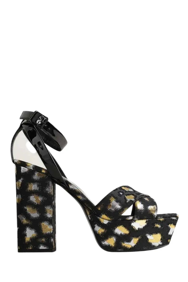Talons Saint Laurent Other Noir en Paillettes, taille 39 - Seconde Main