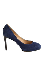 Talons Salvatore Ferragamo Bleu en Daim, taille 39 - Seconde Main
