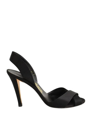 Talons Salvatore Ferragamo Noir en Cuir, taille 38 - Seconde Main