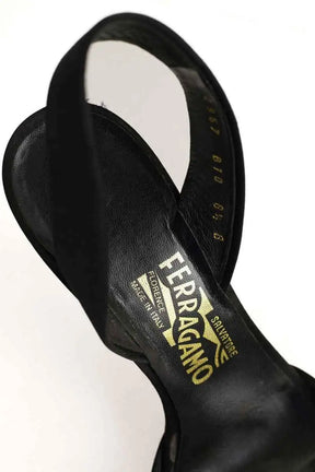 Talons Salvatore Ferragamo Noir en Cuir