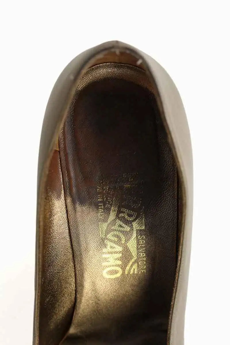 Talons Salvatore Ferragamo Noir en Cuir