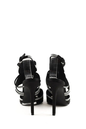Talons Salvatore Ferragamo Noir en Paillettes