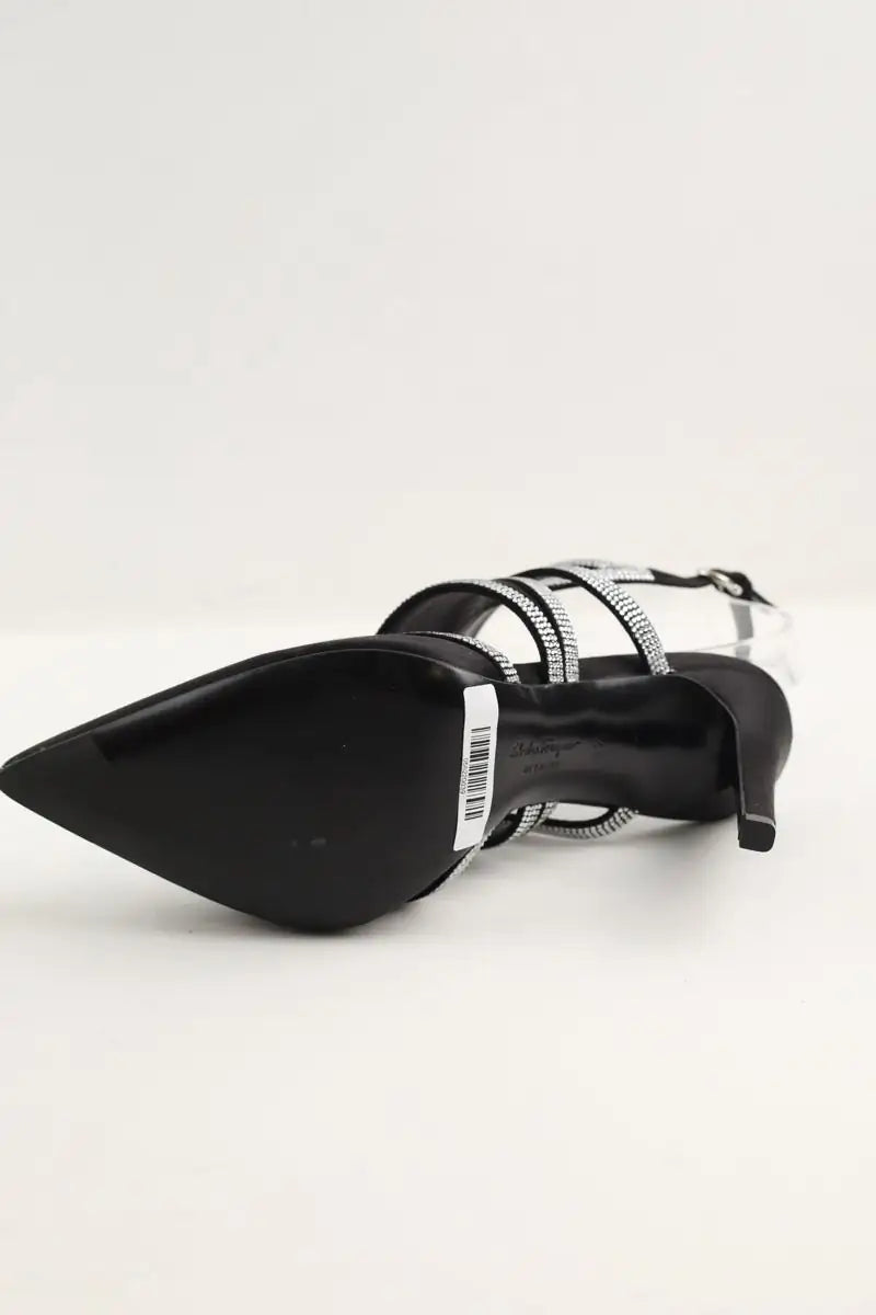 Talons Salvatore Ferragamo Noir en Paillettes