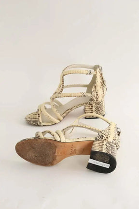 Talons Sandro Beige en Cuir