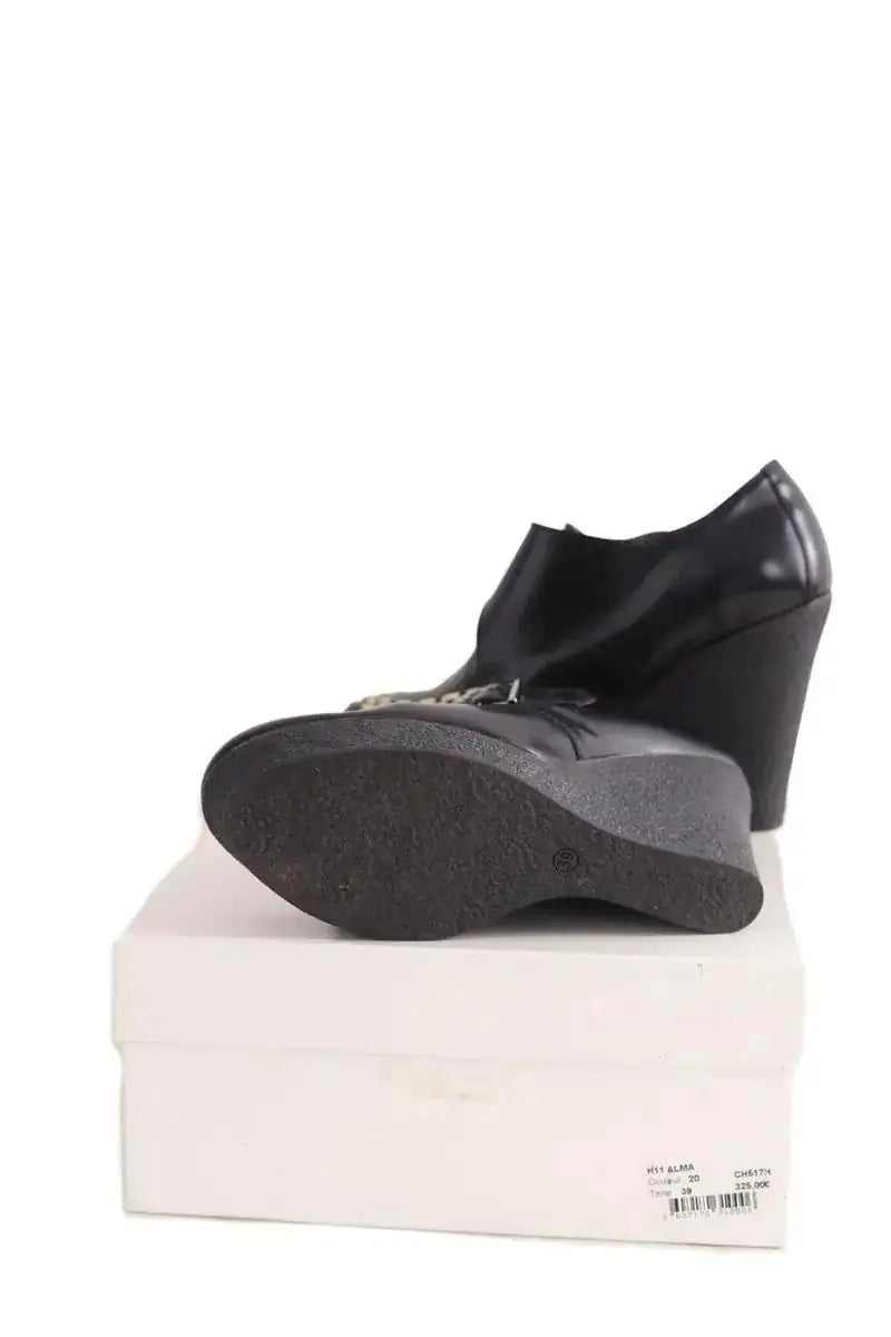 Talons Sandro Noir en Cuir