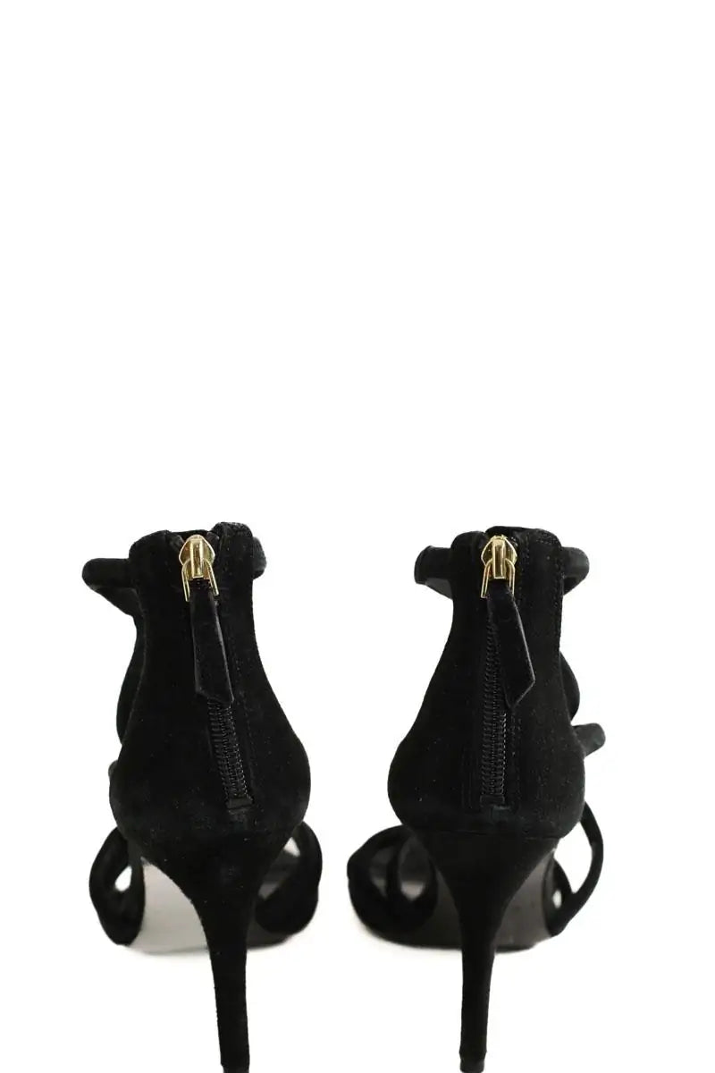 Talons Sandro Noir en Daim