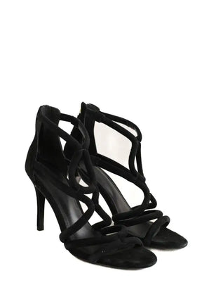 Talons Sandro Noir en Daim