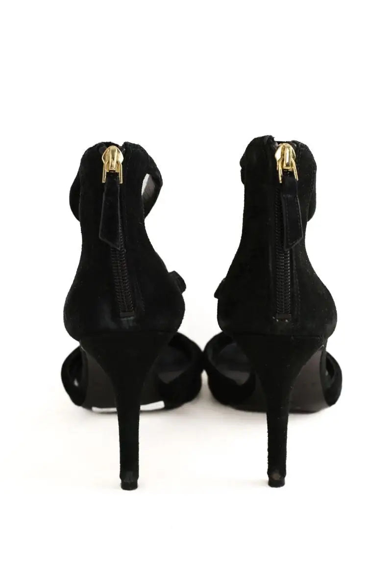 Talons Sandro Noir en Daim