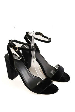 Talons Sandro Noir en Daim