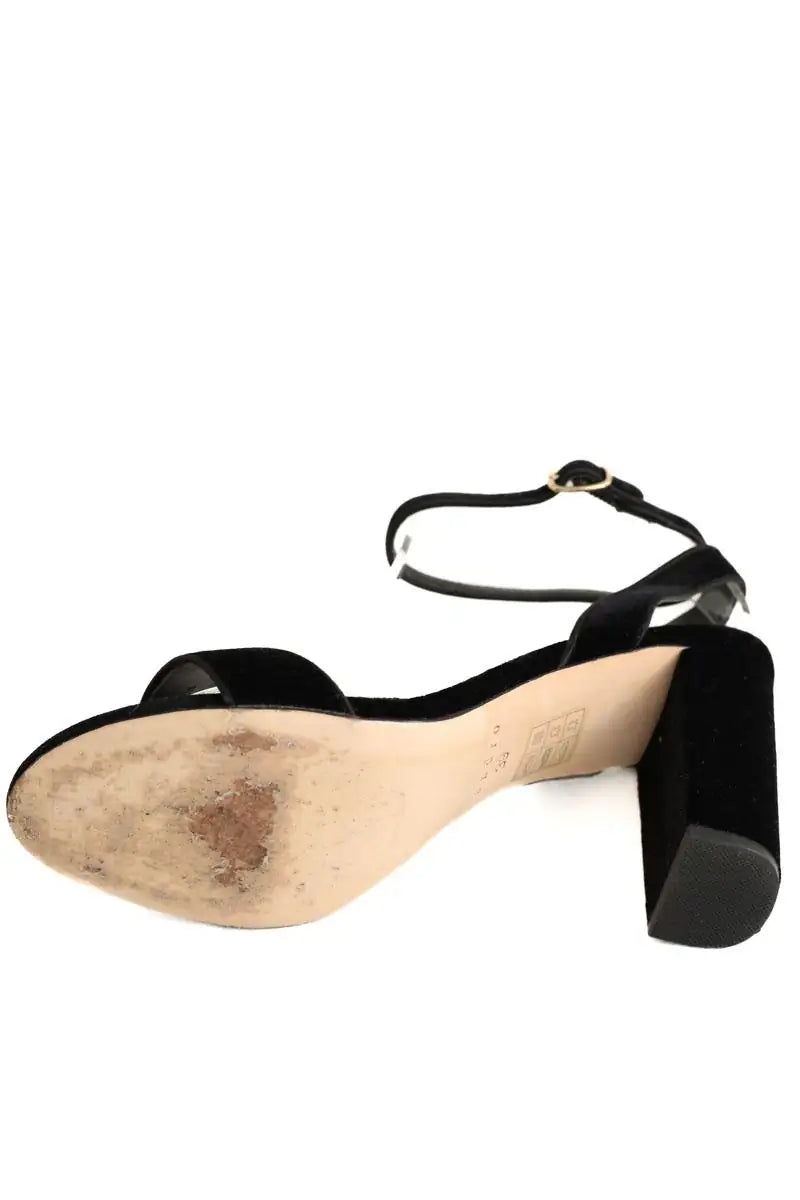 Talons Sandro Noir en Daim