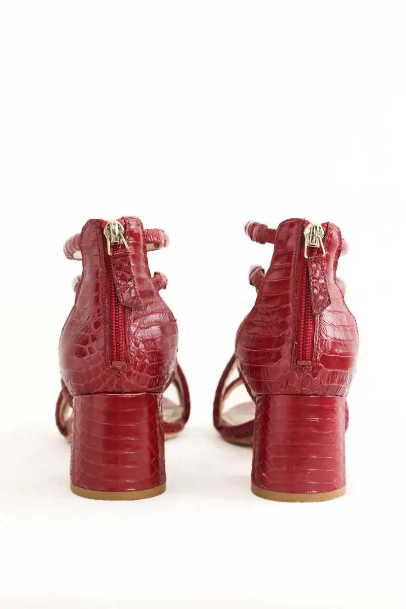 Talons Sandro Rouge en Cuir