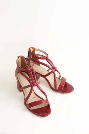 Talons Sandro Rouge en Cuir