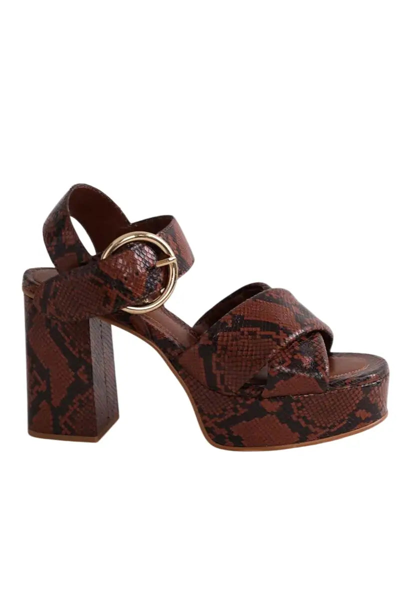 Talons See By Chloé Marron en Cuir, taille 38 - Seconde Main