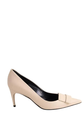 Talons Sergio Rossi Beige en Cuir, taille 38 - Seconde Main