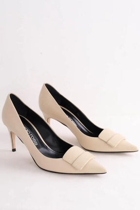 Talons Sergio Rossi Beige en Cuir