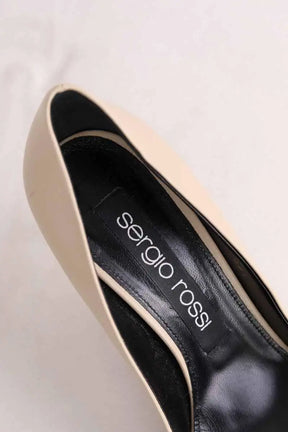 Talons Sergio Rossi Beige en Cuir