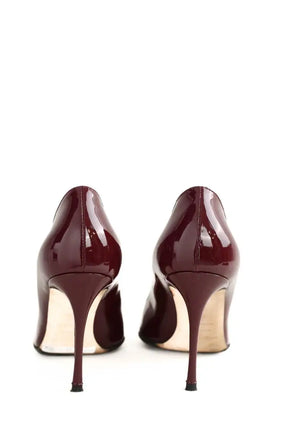 Talons Sergio Rossi Bordeaux en Cuir verni