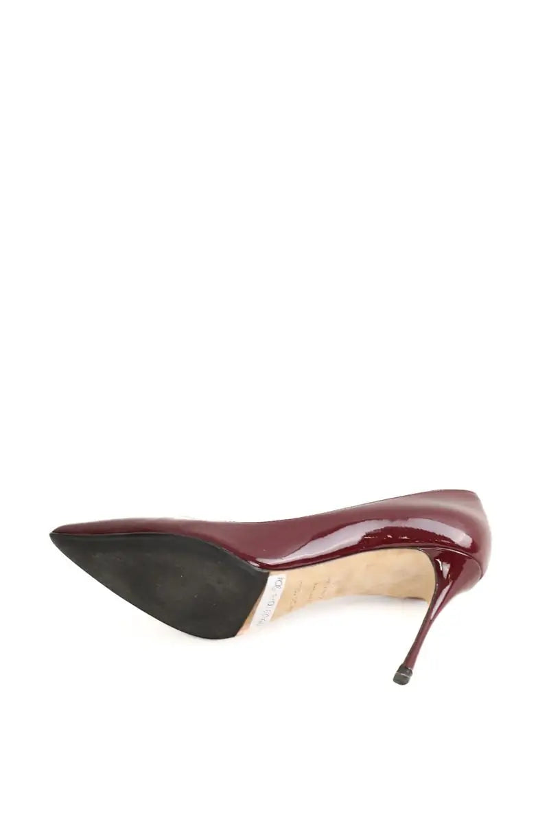 Talons Sergio Rossi Bordeaux en Cuir verni