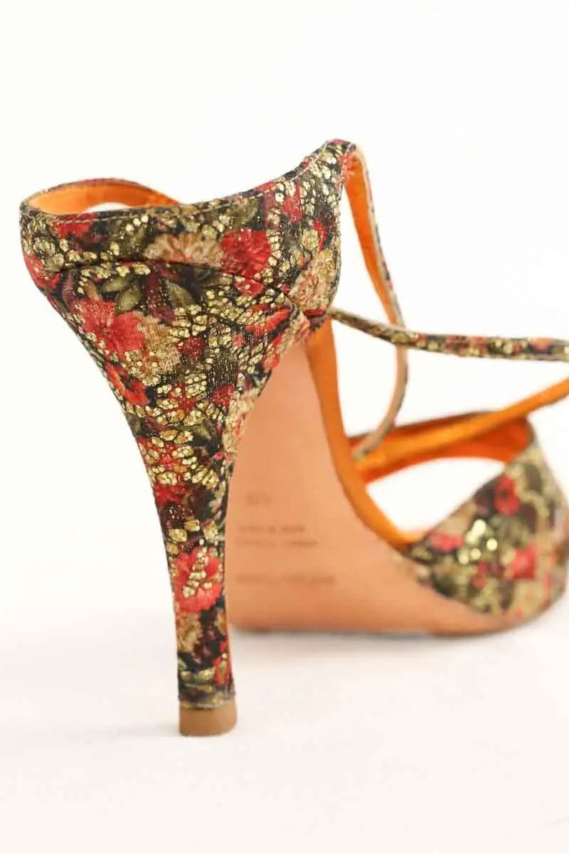 Talons Sergio Rossi Doré en Tissu