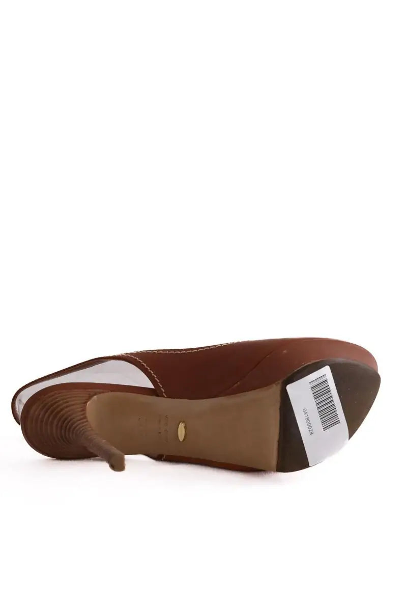 Talons Sergio Rossi Marron en Cuir