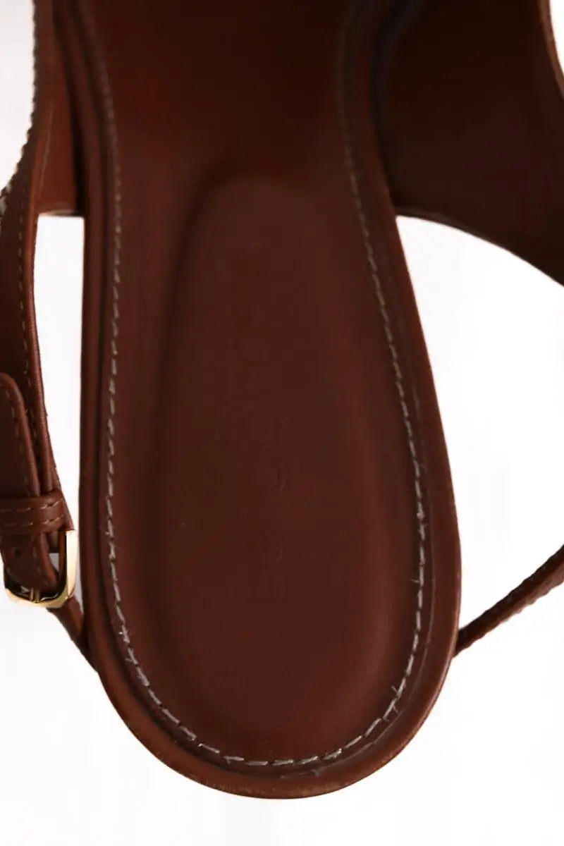 Talons Sergio Rossi Marron en Cuir