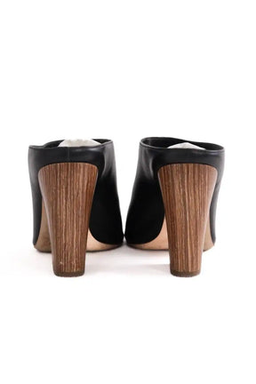 Talons Sergio Rossi Noir en Cuir