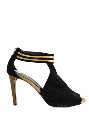 Talons Sergio Rossi Noir en Cuir, taille 38 - Seconde Main