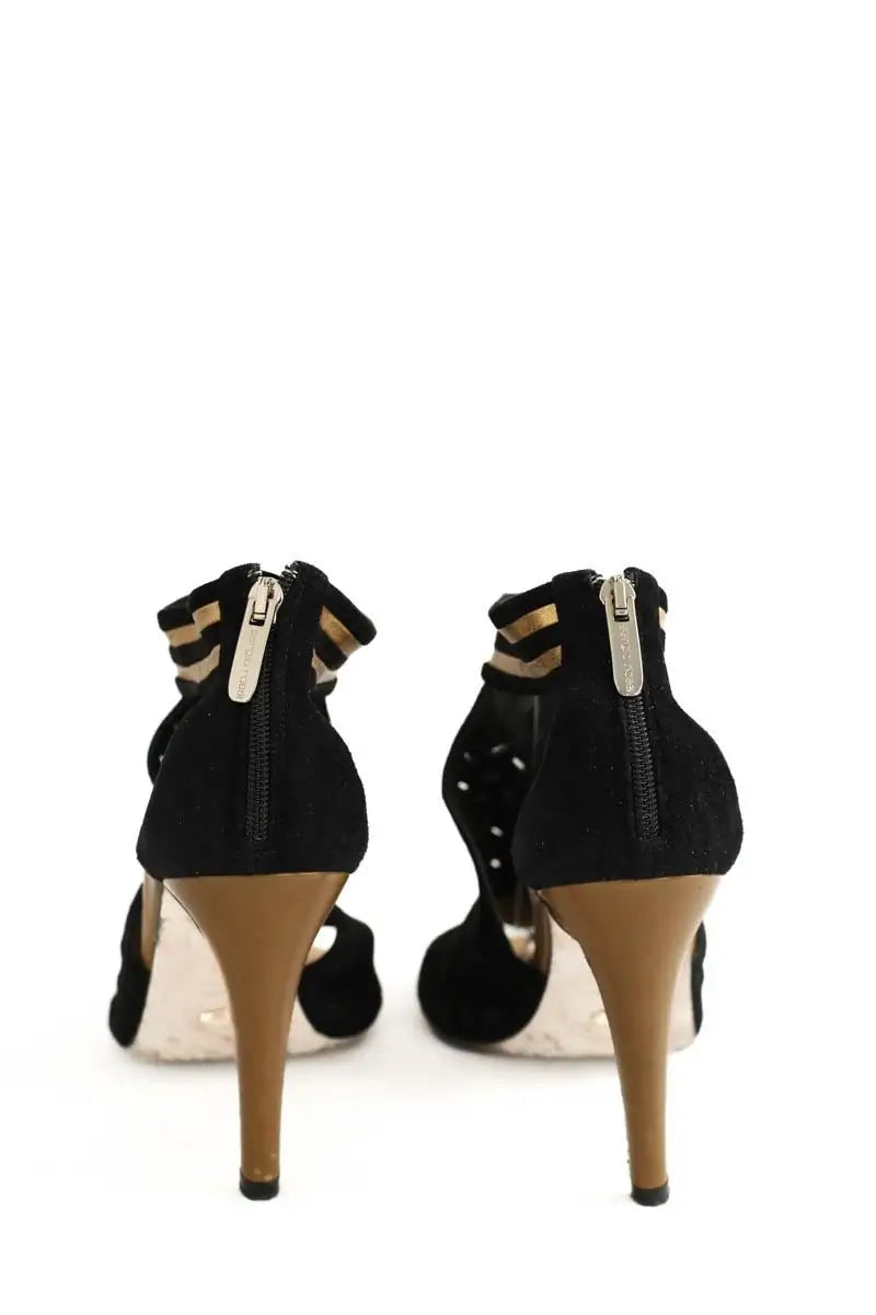 Talons Sergio Rossi Noir en Cuir