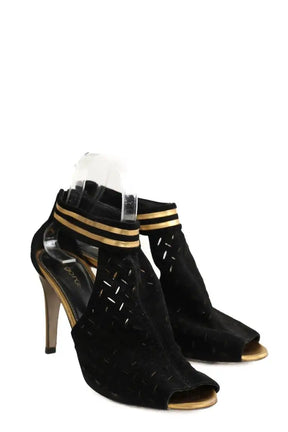 Talons Sergio Rossi Noir en Cuir
