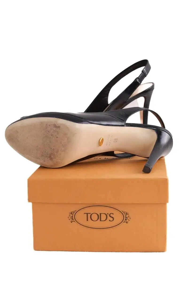 Talons Sergio Rossi Noir en Cuir