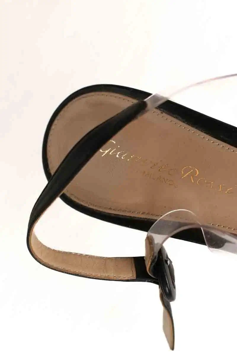 Talons Sergio Rossi Noir en Cuir