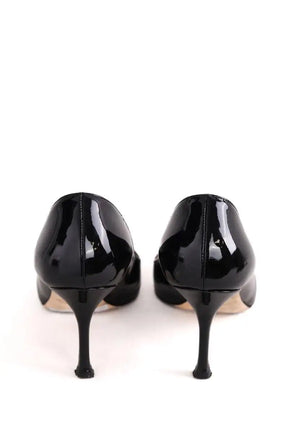 Talons Sergio Rossi Noir en Cuir verni