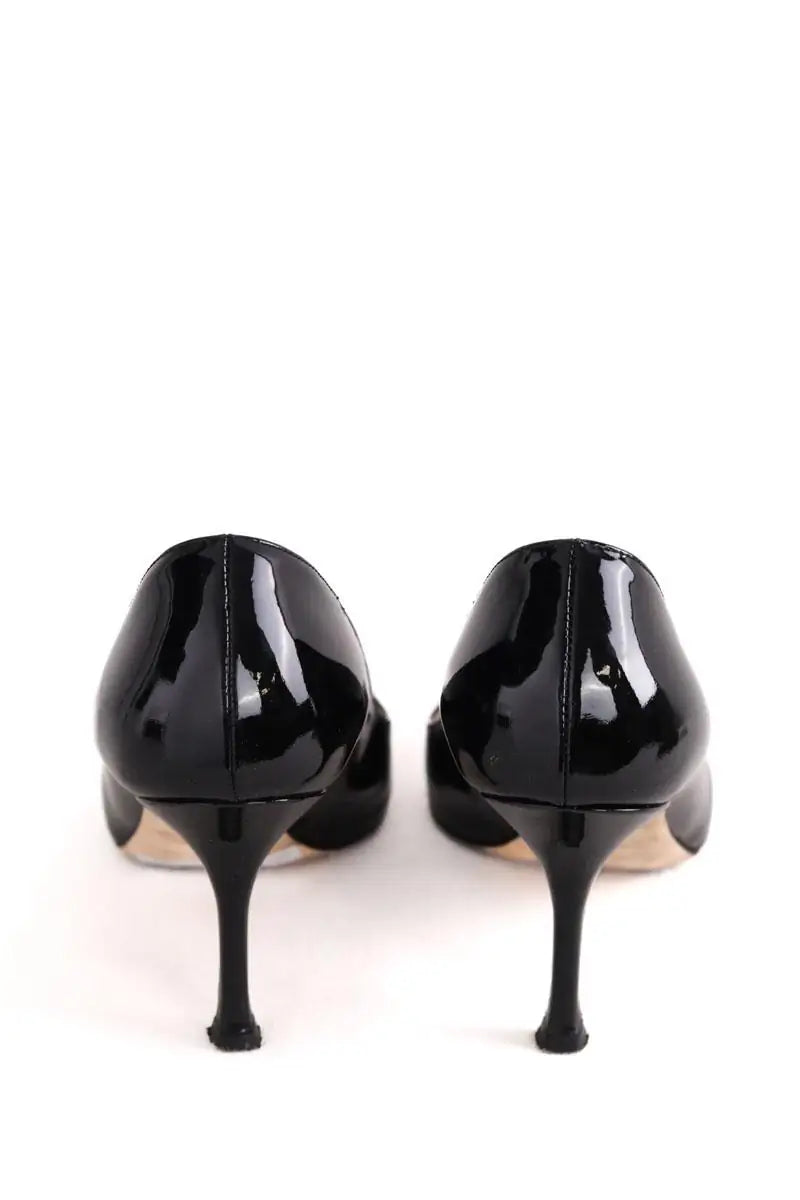 Talons Sergio Rossi Noir en Cuir verni