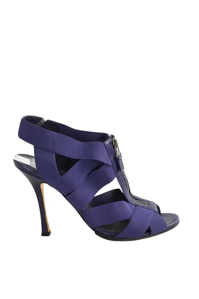 Talons Sergio Rossi Violet en Tissu, taille 40 - Seconde Main