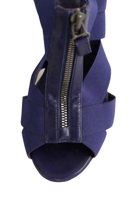 Talons Sergio Rossi Violet en Tissu