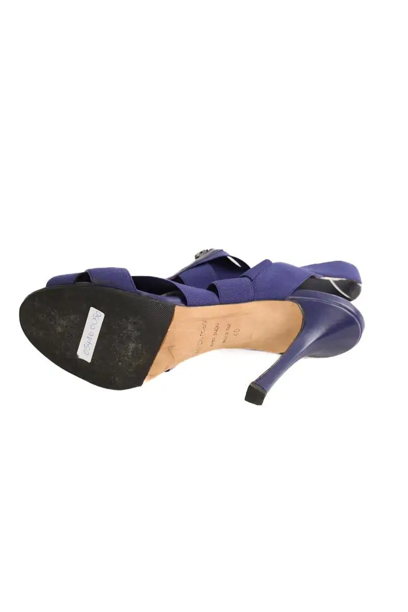 Talons Sergio Rossi Violet en Tissu